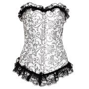 Corselet Luxo Stamped Silver Babadinho Sensual Love