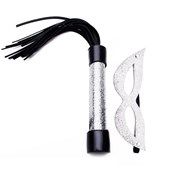 Kit Tiazinha Com Chicote 20cm Luxo Gliter Dominatrixxx