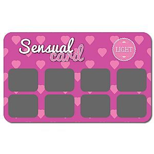 Raspadinha Sensual Card A Sós Light - Pacote com 10 unidades