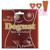Degust Tapa-Sexo Solúvel Chocolate Coração Hot Flowers