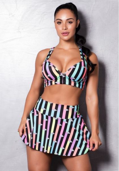 Conjunto shot saia