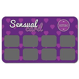 Raspadinha Sensual Card A Sós Hétero - Pacote com 10 unidade