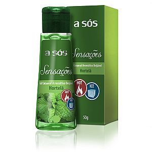 Gel A sós Sensações Comestível Hot & Ice Sabor Hortelã