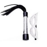 Kit Tiazinha Com Chicote 20cm Luxo Gliter Dominatrixxx