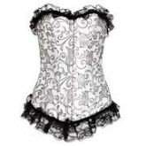 Corselet Luxo Stamped Silver Babadinho Sensual Love