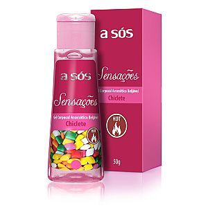 Gel A sós Sensações Comestível Hot Sabor Chiclete